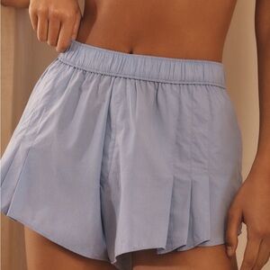 Anthropologie Olive Green Elastic Waist Shorts